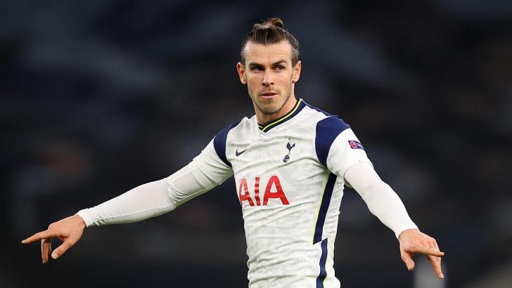 Gareth Bale playing for Spurs